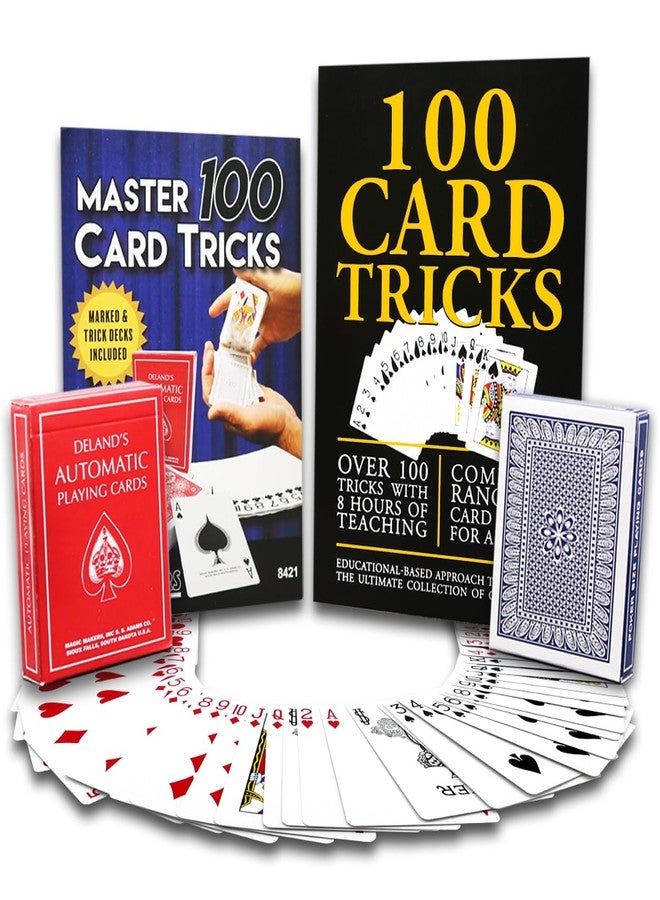 ماجيك مايكرز مجموعة ماجيك ميكرز لخدع الورق (100 قطعة) تتضمن مجموعة أوراق لعب مميزة ومجموعة أوراق لعب خدع سفينجالي. - Image 1